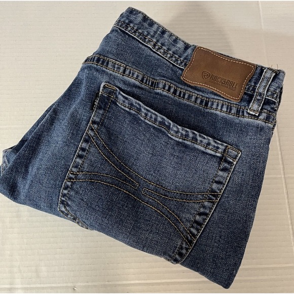 Hooey Rock N Roll Denim Revolver Straight Slim Straight Leg 38x32 - Picture 7 of 8